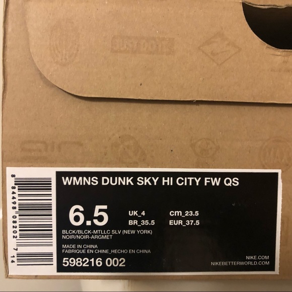 🔖SOLD | RARE NY FASHION WEEK NWB NIKE Dunk Sky Hi - Picture 8 of 8